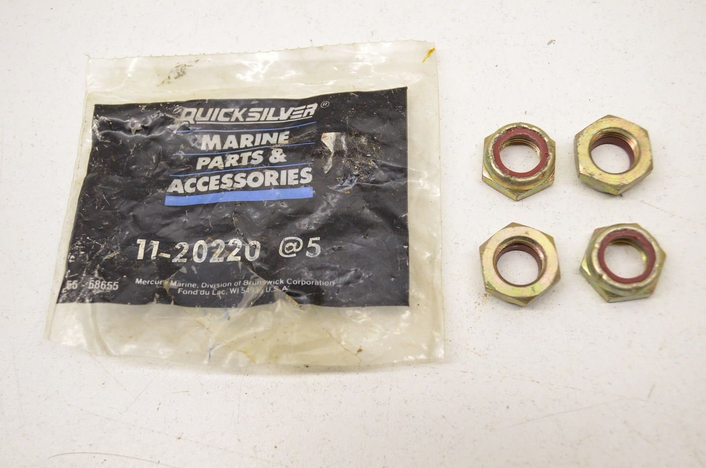 New OEM Quicksilver Mercury Nuts QTY 4 NOS