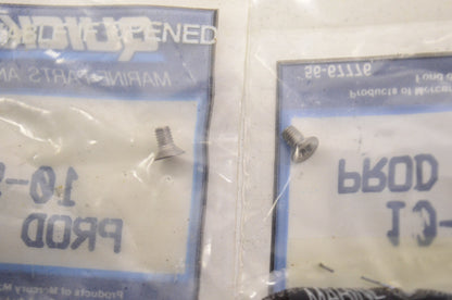 New OEM Quicksilver Mercury Screws QTY 2 NOS
