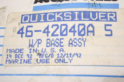 Mercury Pump Base Assembly NOS