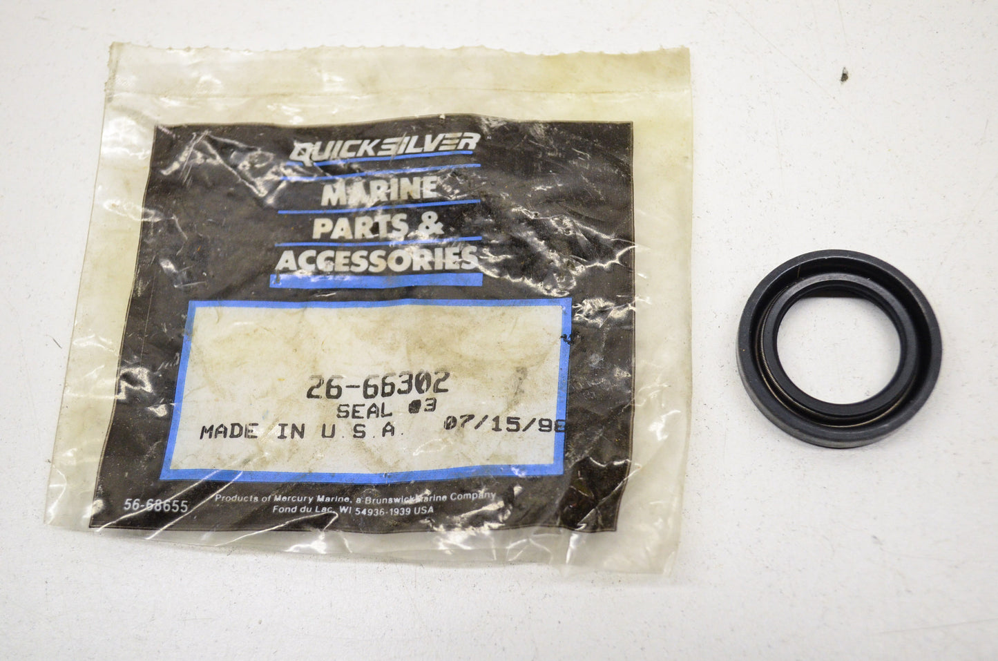 Quicksilver 26-66302 Mercury Seal NOS