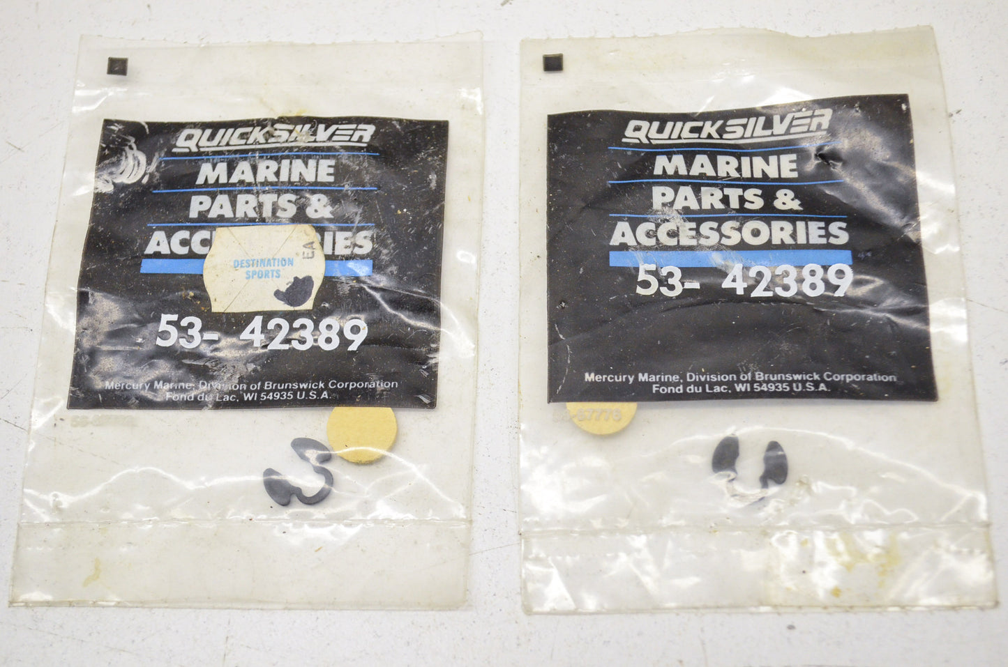 New OEM Quicksilver Mercury Retaining Rings QTY 2 NOS