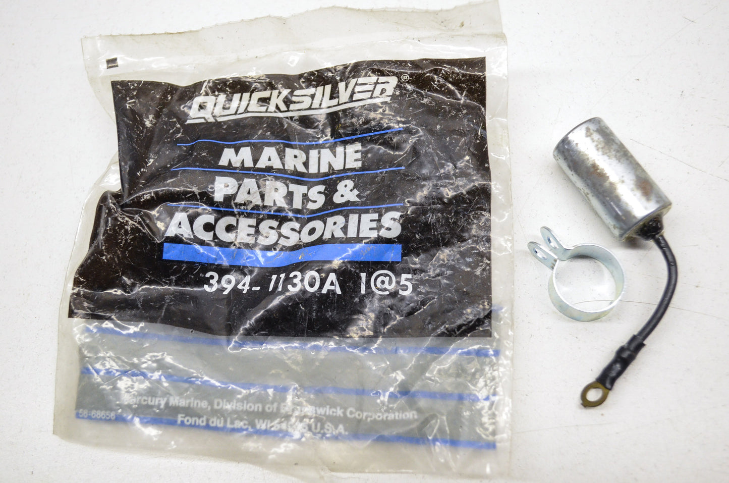 New OEM Quicksilver Mercury Condenser W/ Clamp NOS