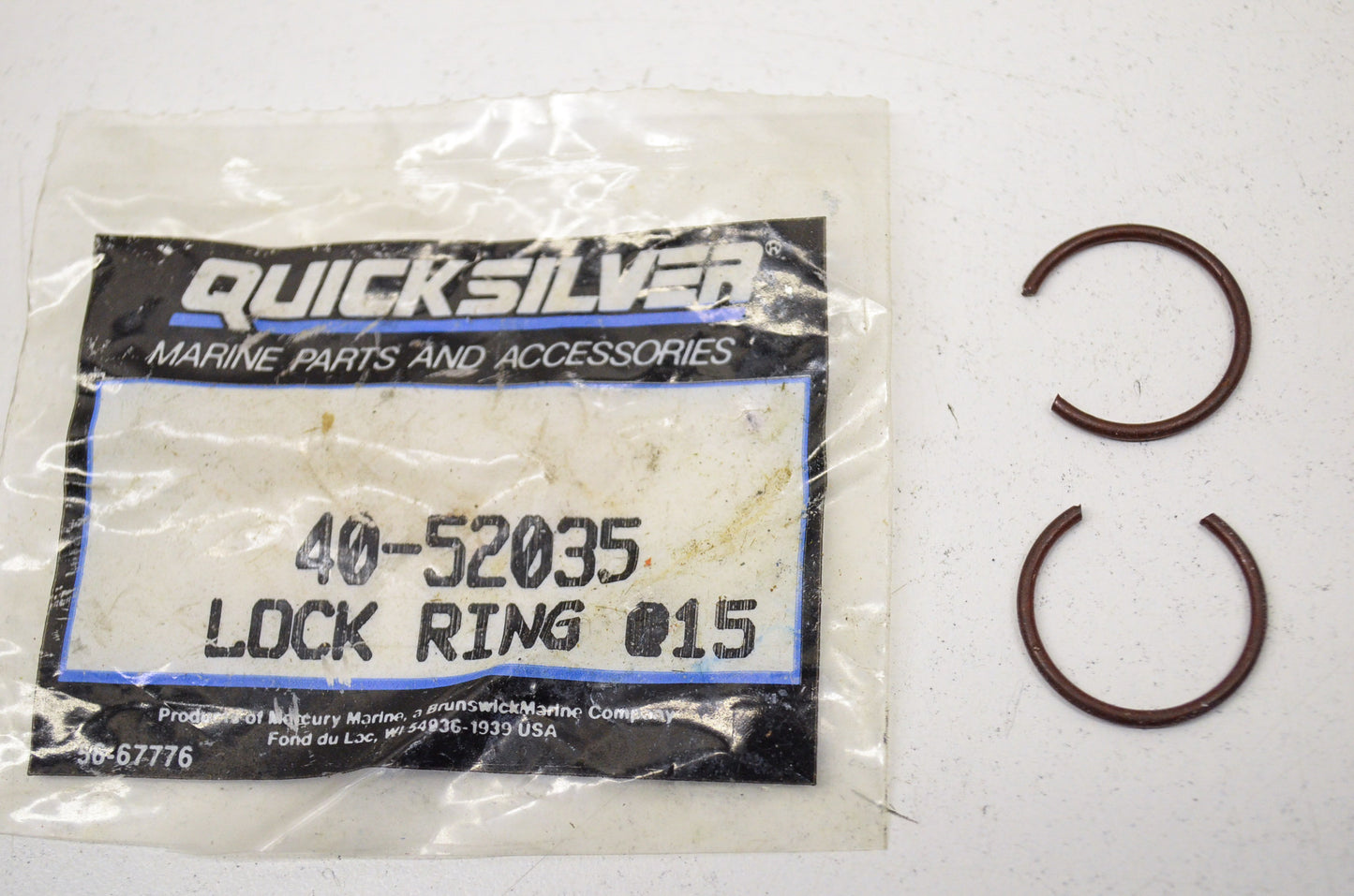 Mercury Lock Rings Qty 2 NOS
