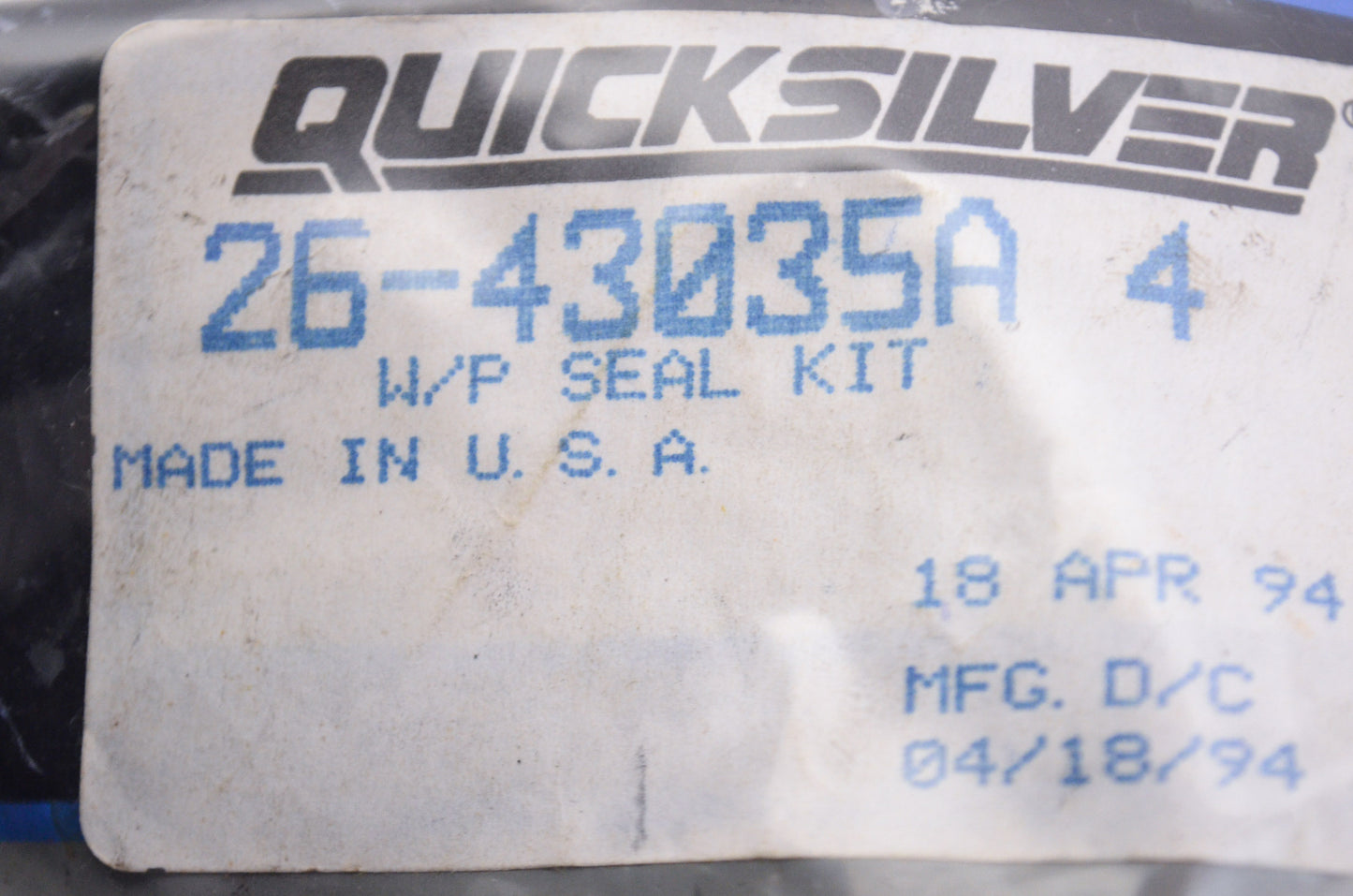New OEM Quicksilver Mercury Seal Kit NOS