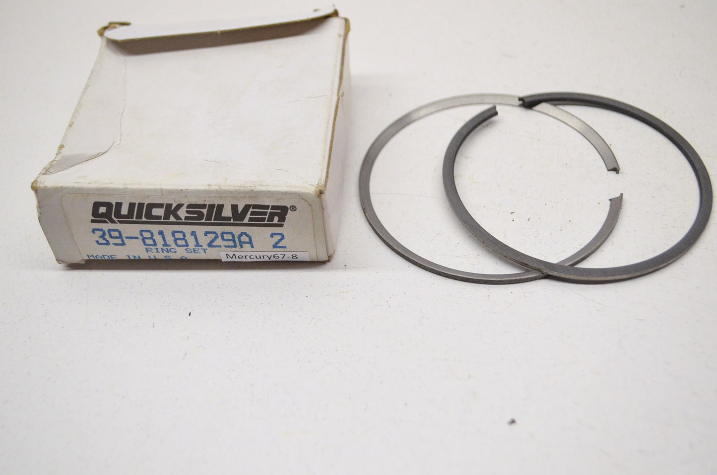 New OEM Quicksilver Mercury Piston Rings QTY 2 NOS