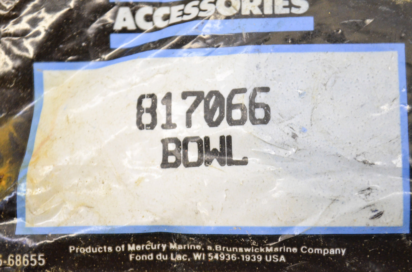New OEM Quicksilver Mercury Bowl NOS