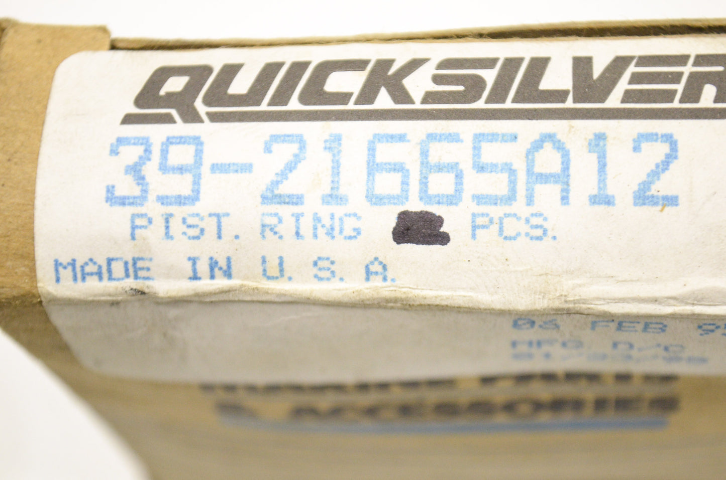 New OEM Quicksilver Mercury Piston Ring NOS