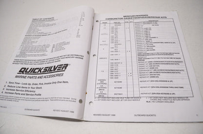 New OEM Quicksilver Outboard Quickits Manual Mercury 60-99 Mariner 76-99 NOS