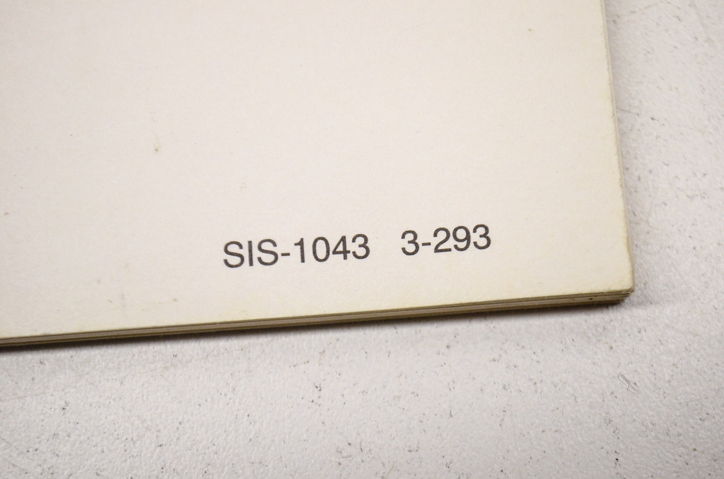 MerCruiser SIS-1043 3-293 Service Bulletin Specifications Manual 1992 NOS