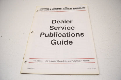 Mercury Marine SIS-509 11-1291 Dealer Service Publications Guide NOS