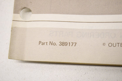New OEM Johnson 78 Parts Catalog 2 HP Model 2R78 NOS