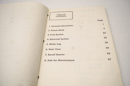 New OEM Spirit 1979 Service Manual 5 HP Models 050902 & 050903 NOS