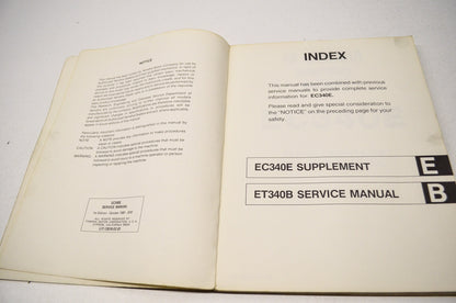 OEM Yamaha LIT-12618-EC-01 EC340E Service Manual NOS