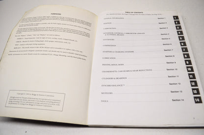 Repair Manual Single Cylinder OHV Engines NOS