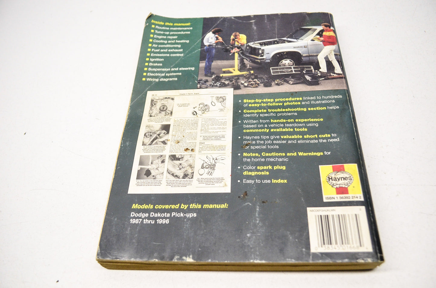 Haynes Repair Manual Dodge Dakota Pick Ups 87-96 2 & 4 WD
