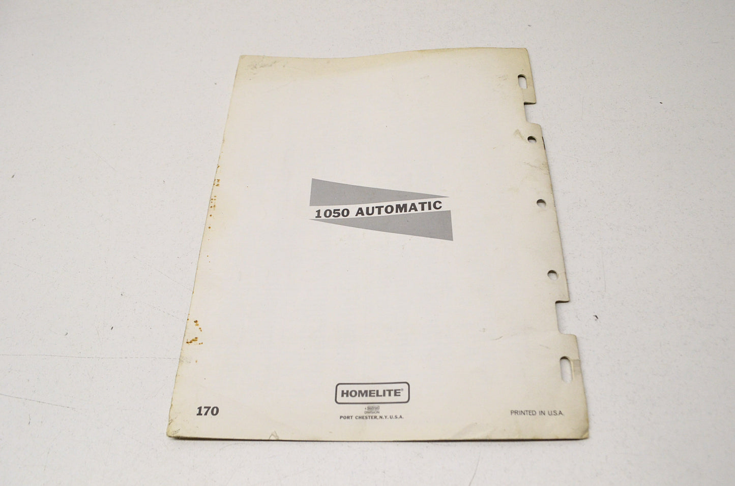 Homelite 24418 Chain Saw Parts List Guide 1050 Automatic NOS