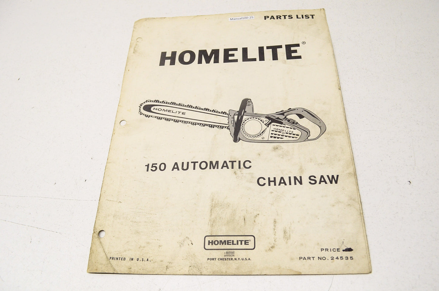 Homelite Chain Saw Parts List Guide 150 Automatic