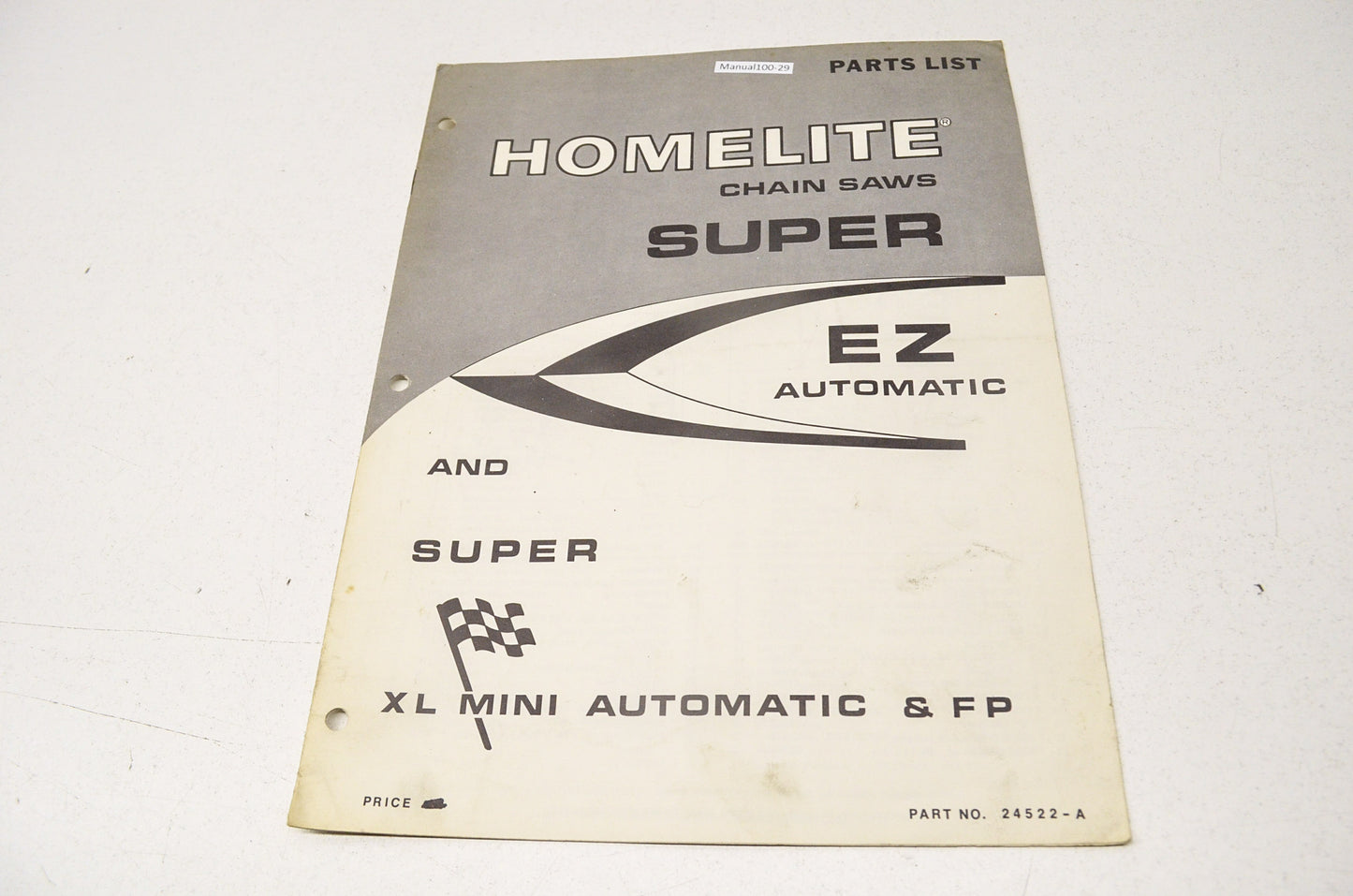 Homelite Chain Saw Parts List Guide EZ Auto & Super XL Mini Auto & FP