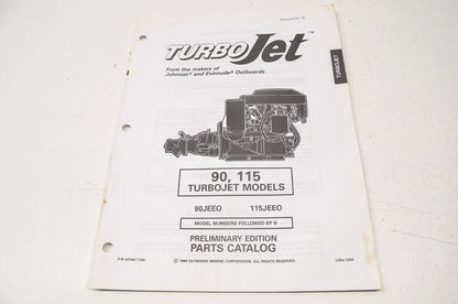 Preliminary Edition Parts Catalog 90 & 115 Turbojet Models NOS