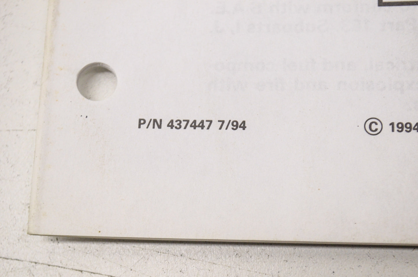 Preliminary Edition Parts Catalog 90 & 115 Turbojet Models NOS