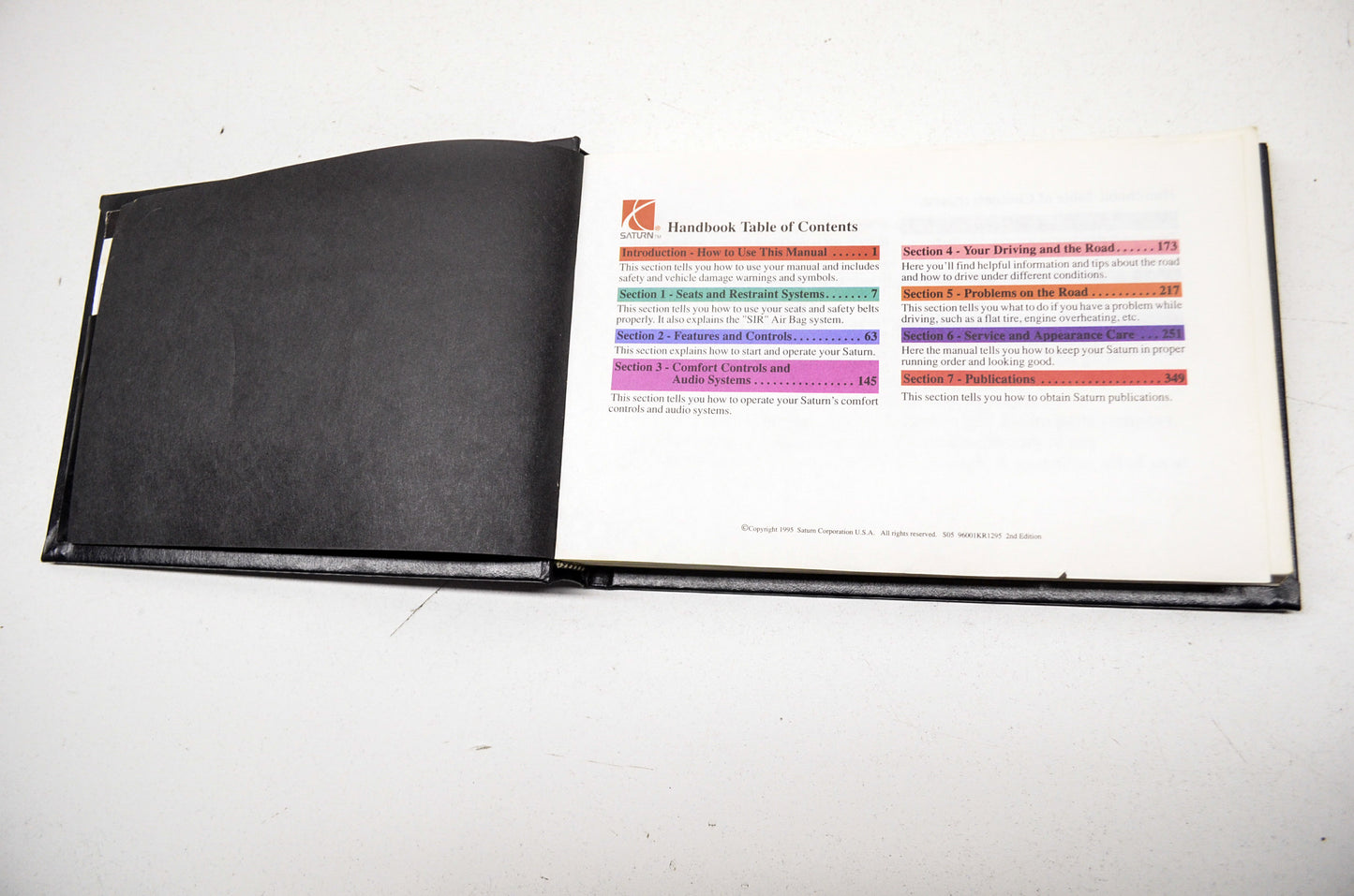 Owners Handbook 1996