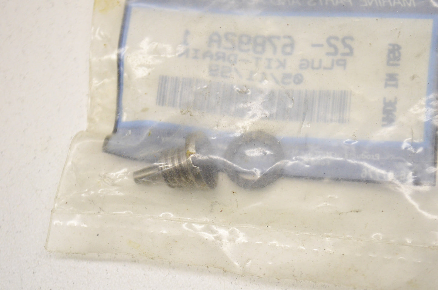New OEM Quicksilver Mercury Drain Plug Kit NOS