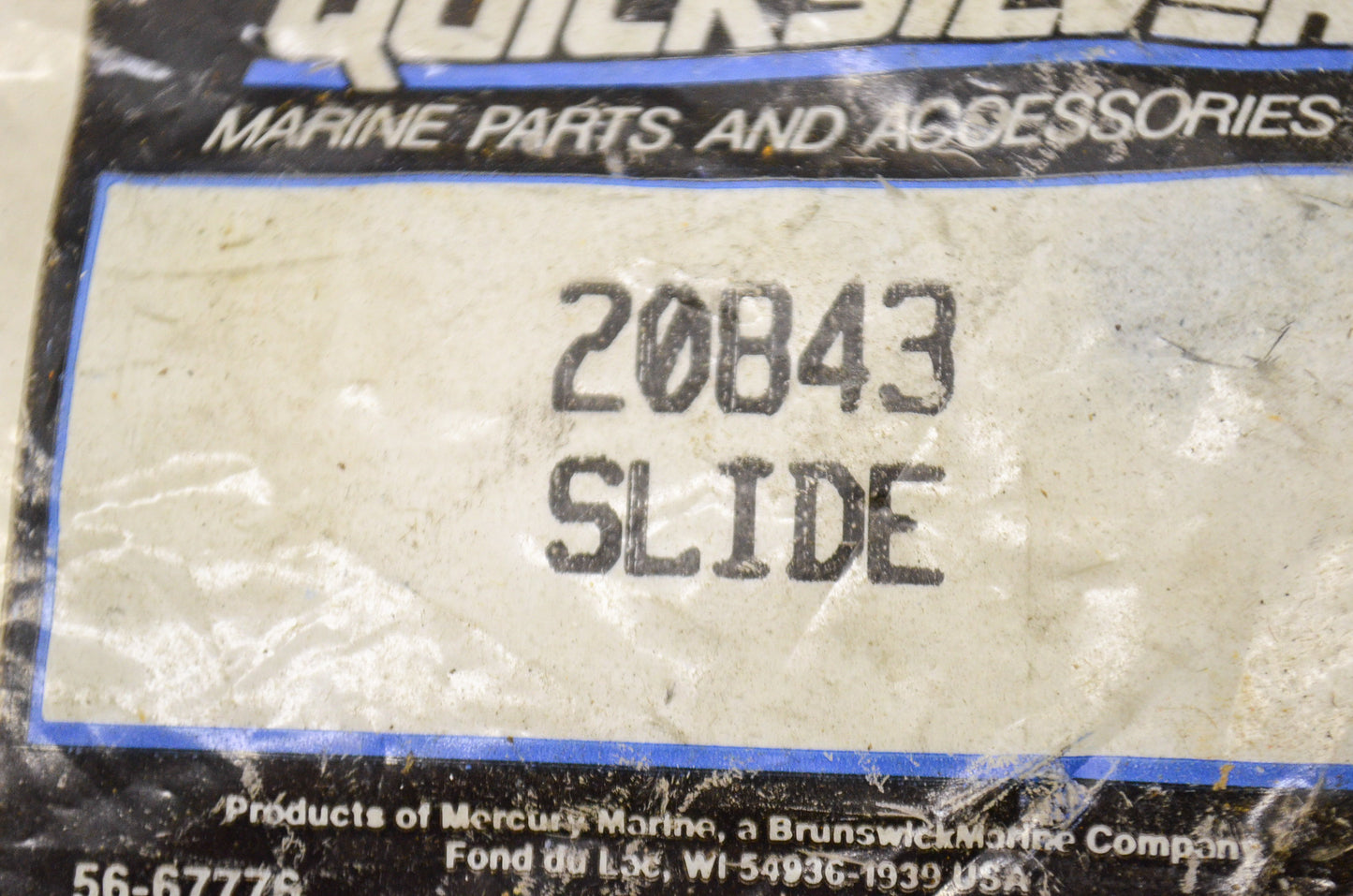 Quicksilver 20843 Mercury Slide NOS