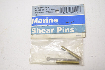 Marine Shear Pin Pack 3-16 x 1-1/4in NOS