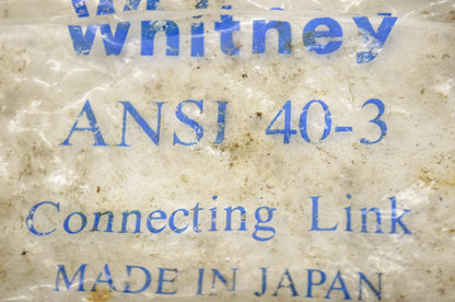 New Whitney Connecting Link NOS