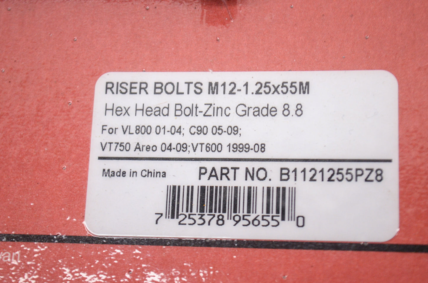 Riser Bolt Set M12 1.25 x 55M VL800 C90 VT750 VT600 NOS