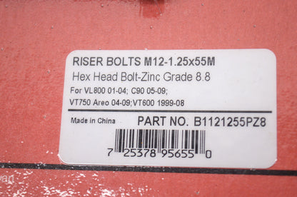 Riser Bolt Set M12 1.25 x 55M VL800 C90 VT750 VT600 NOS