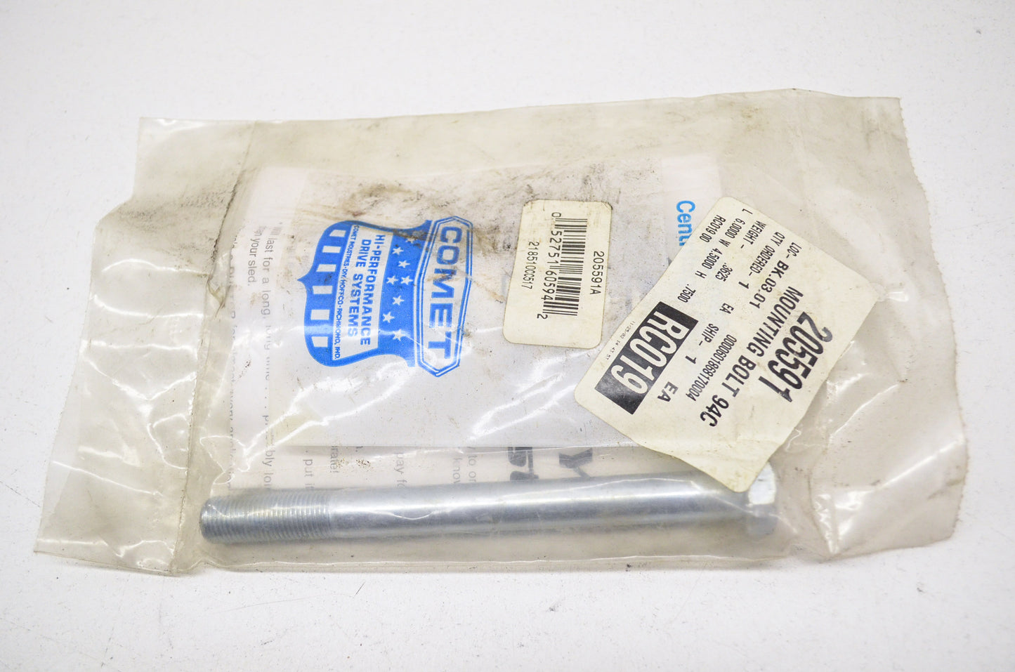 Comet 205591 Mounting Bolt 94C NOS
