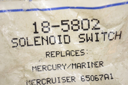New Sierra Solenoid Switch Mercury Mariner 6506A1 Replacement NOS