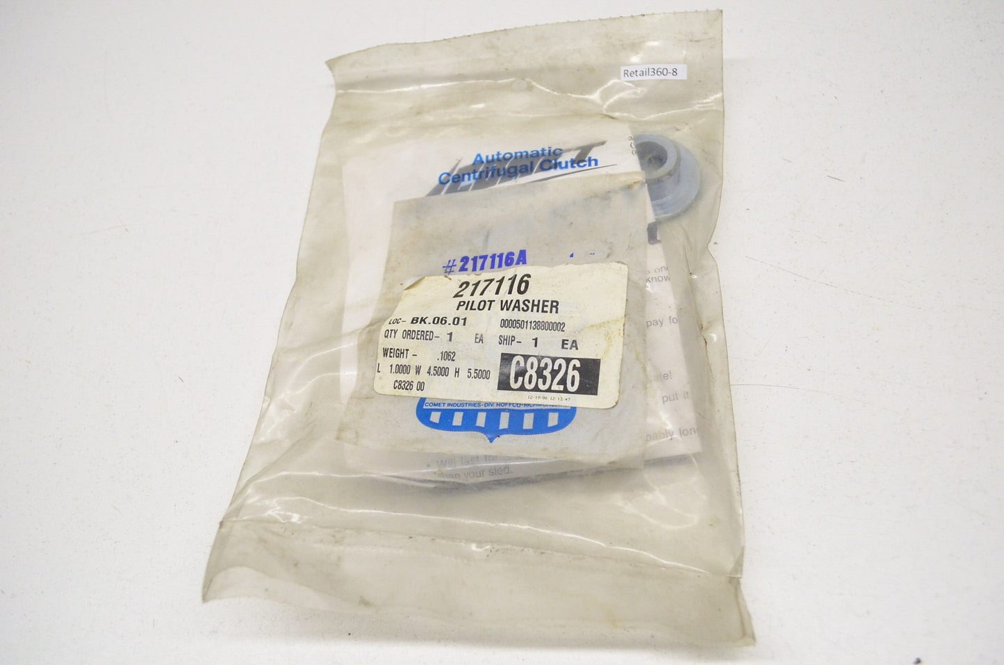 Comet 217116 Pilot Washer NOS