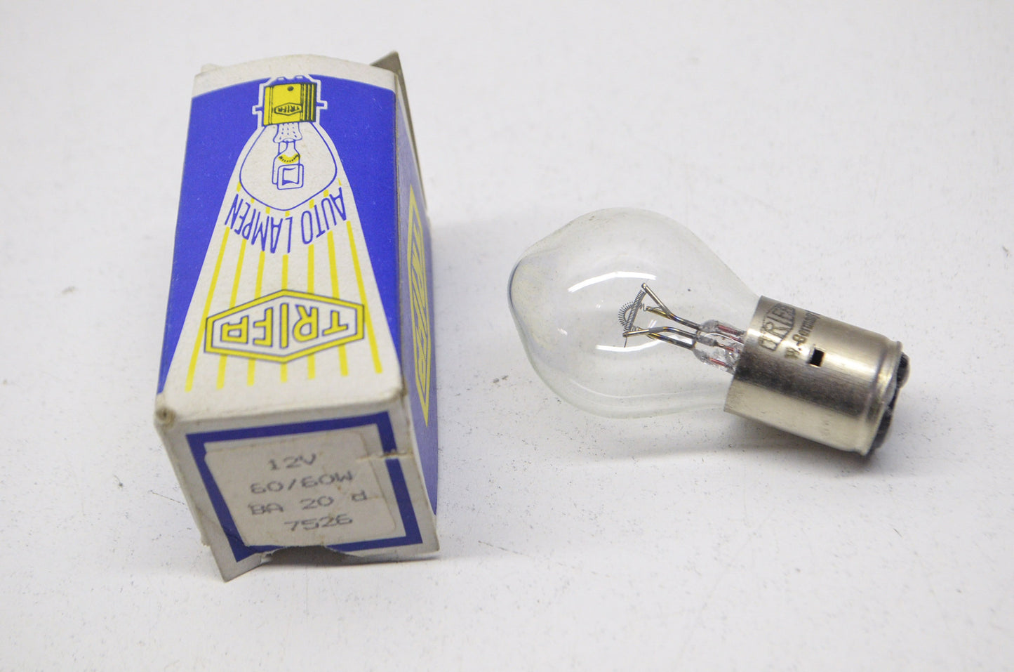 New Trifa 12 V 6060W BA 20 d Light Bulb NOS