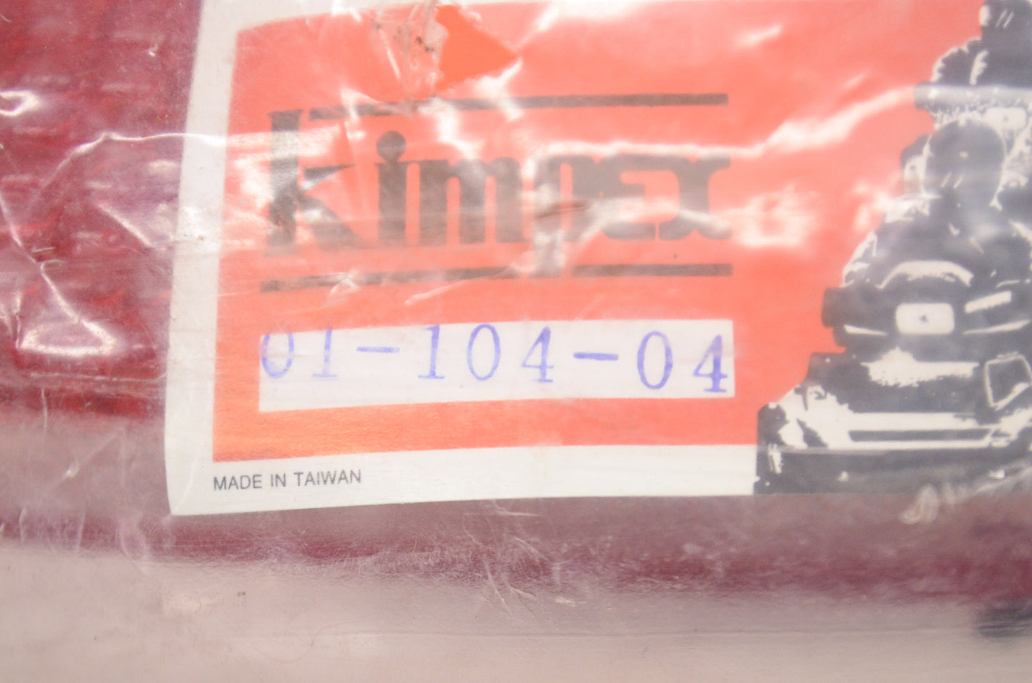 Kimpex 01-104-04 Tail Light Lens Red NOS