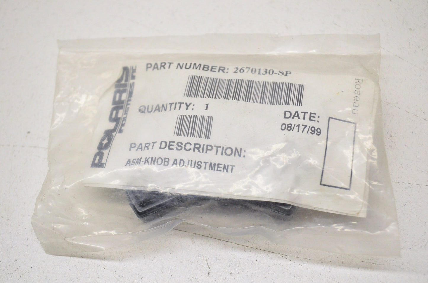OEM Polaris 2670130 Backrest Knob Assembly NOS