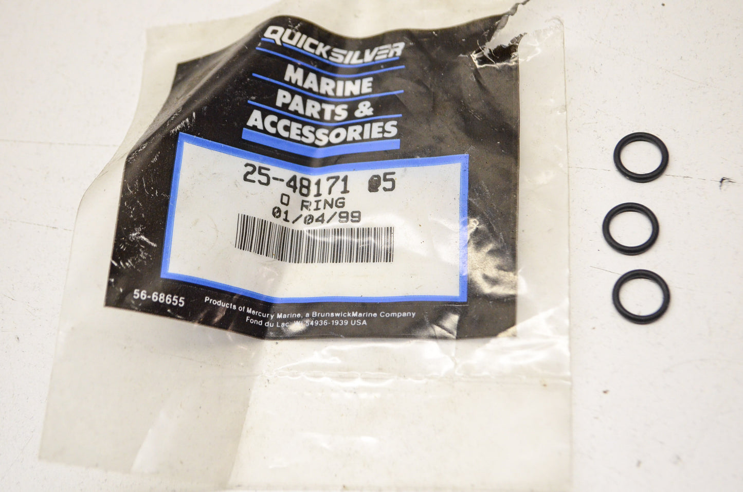 New OEM Quicksilver Mercury Water Pump O Rings QTY 3 NOS