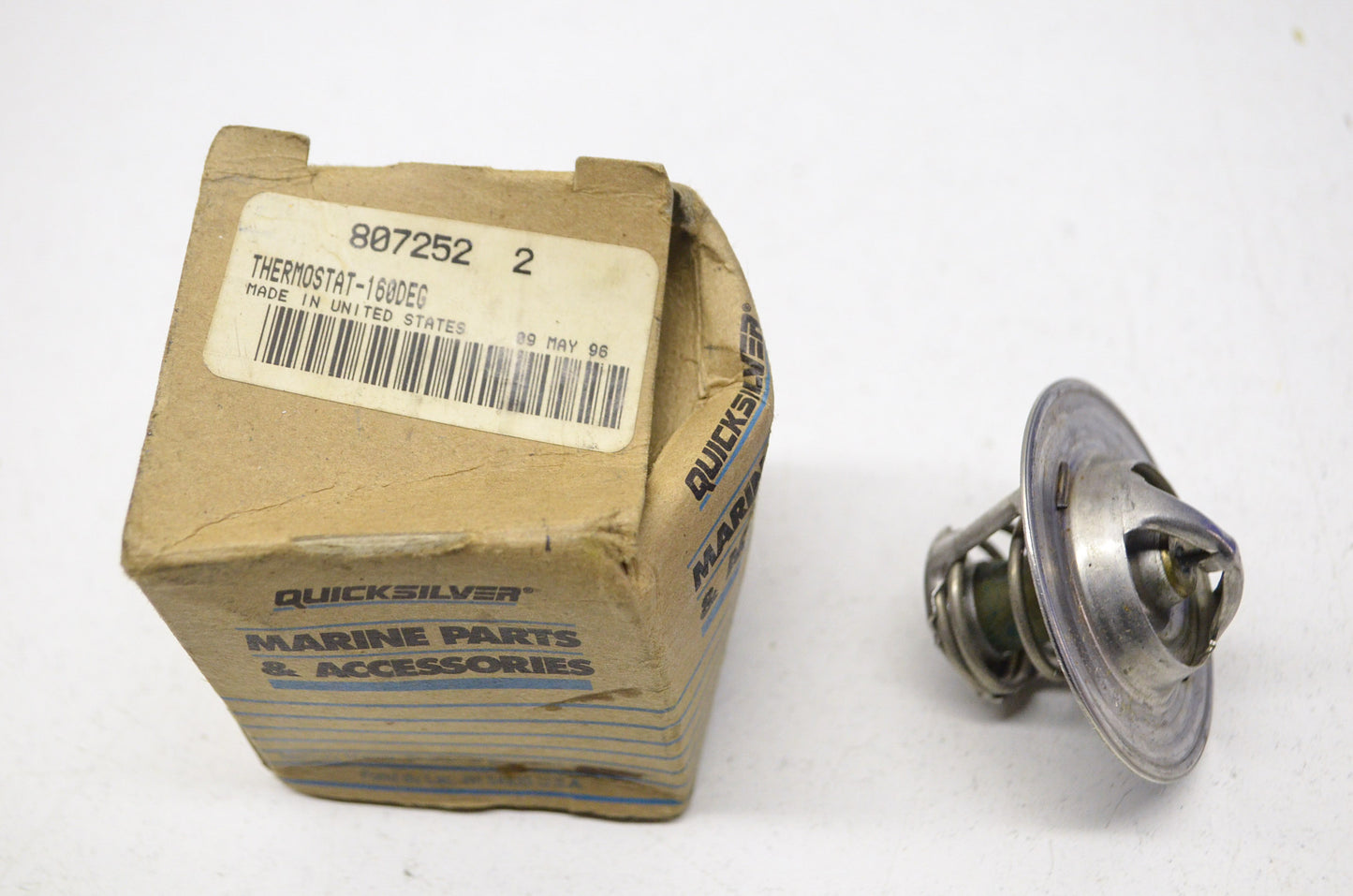 New OEM Quicksilver Mercury Thermostat 160 Degree NOS