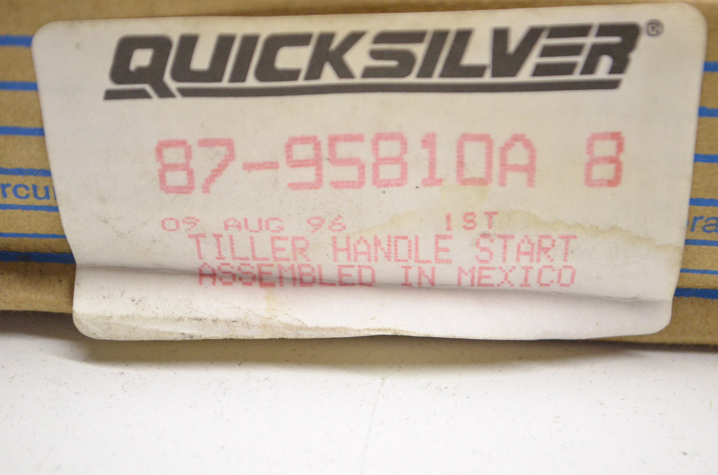 Quicksilver Tiller Handle Start Kit Missing Pieces NOS