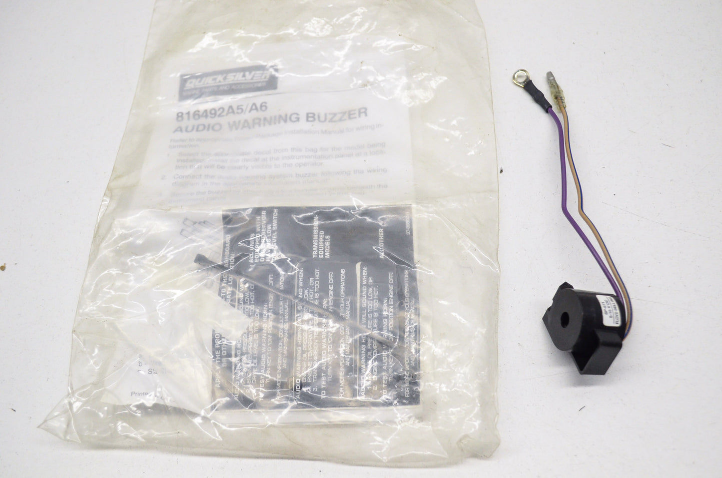 New OEM Quicksilver Mercury Audio Warning Buzzer NOS