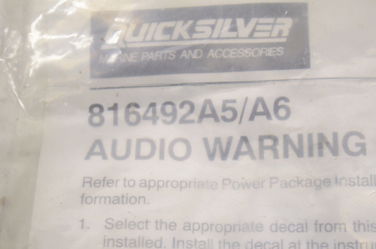 New OEM Quicksilver Mercury Audio Warning Buzzer NOS