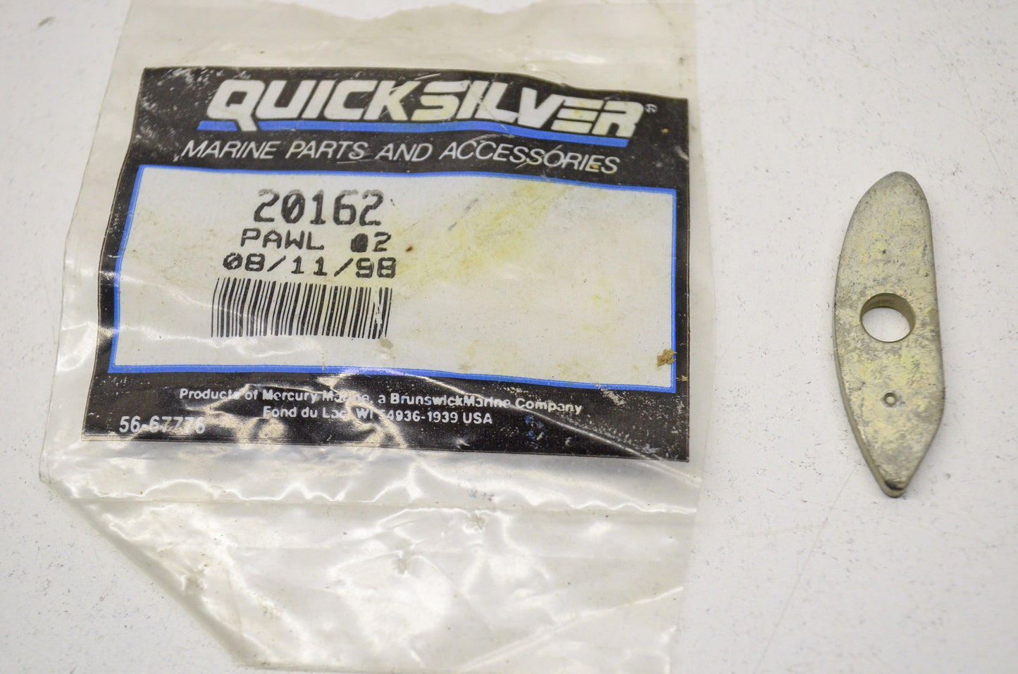 OEM Mercury 20162 Quicksilver Pawl NOS