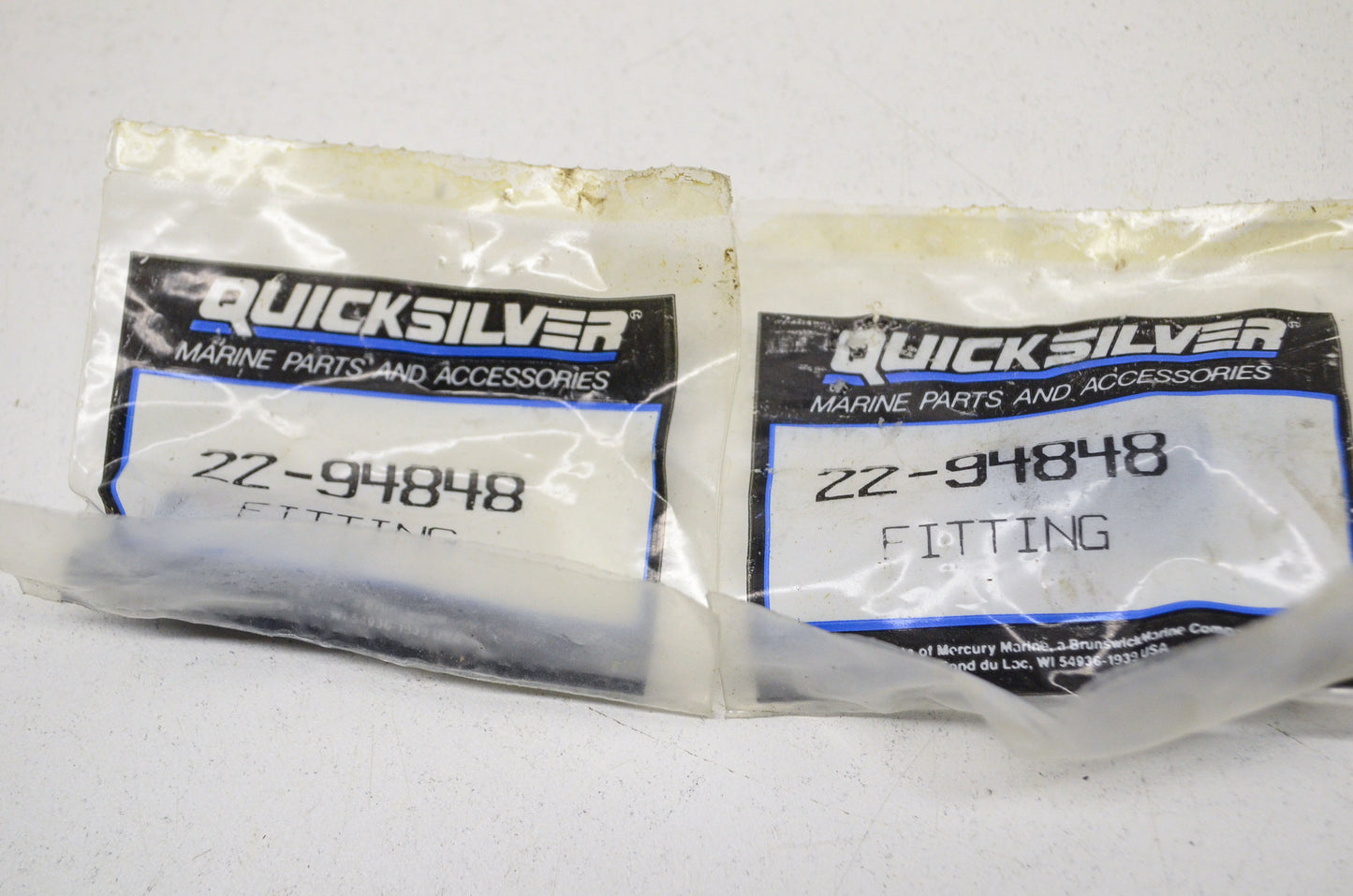 New OEM Quicksilver Mercury Fittings QTY 2 NOS