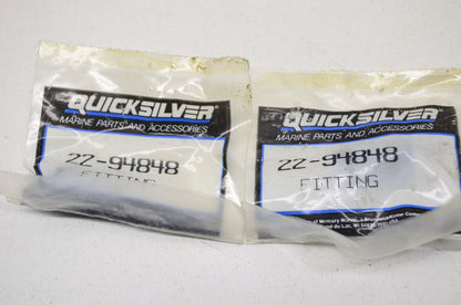 New OEM Quicksilver Mercury Fittings QTY 2 NOS