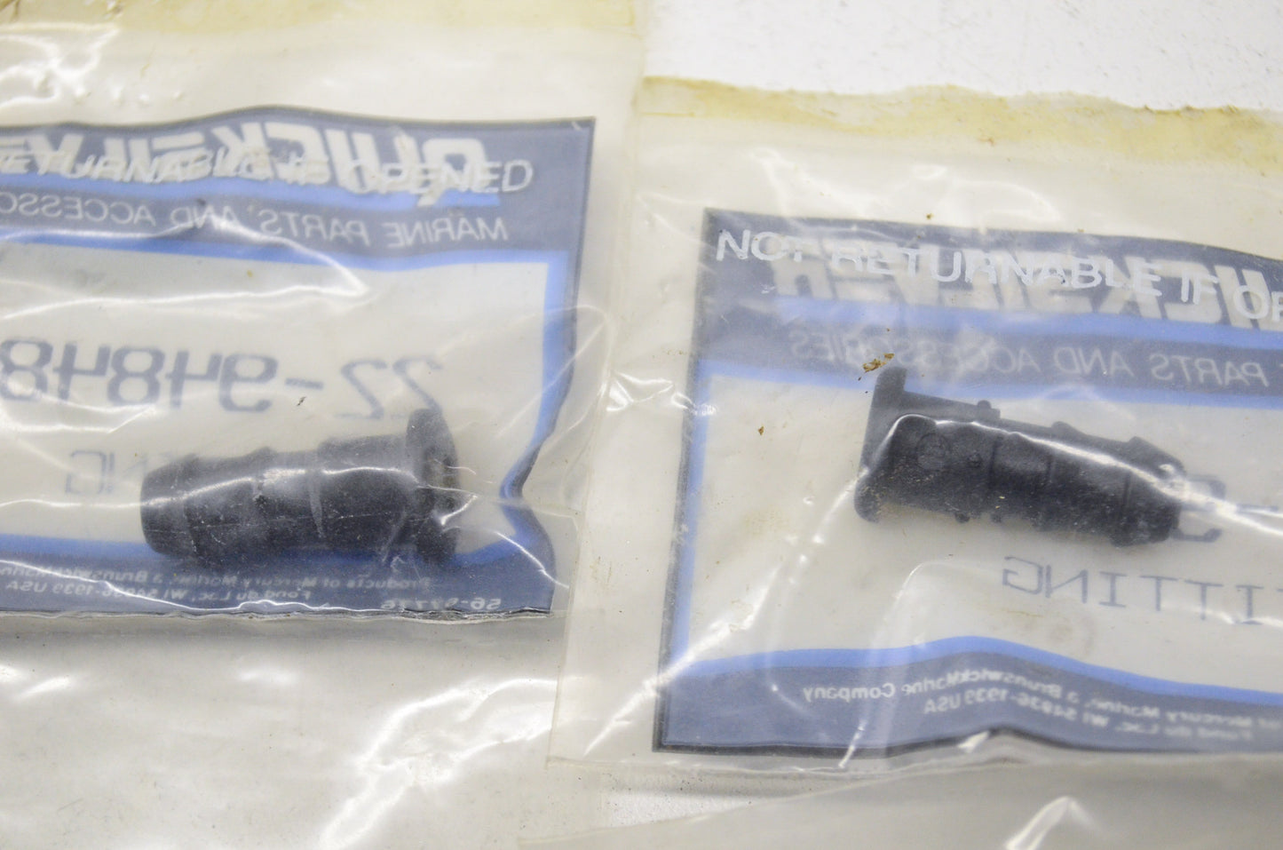 New OEM Quicksilver Mercury Fittings QTY 2 NOS