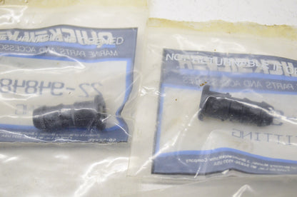 New OEM Quicksilver Mercury Fittings QTY 2 NOS