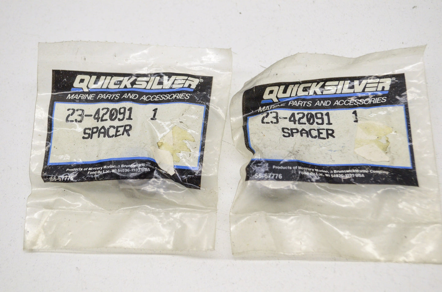 New OEM Quicksilver Mercury Spacers QTY 2 NOS