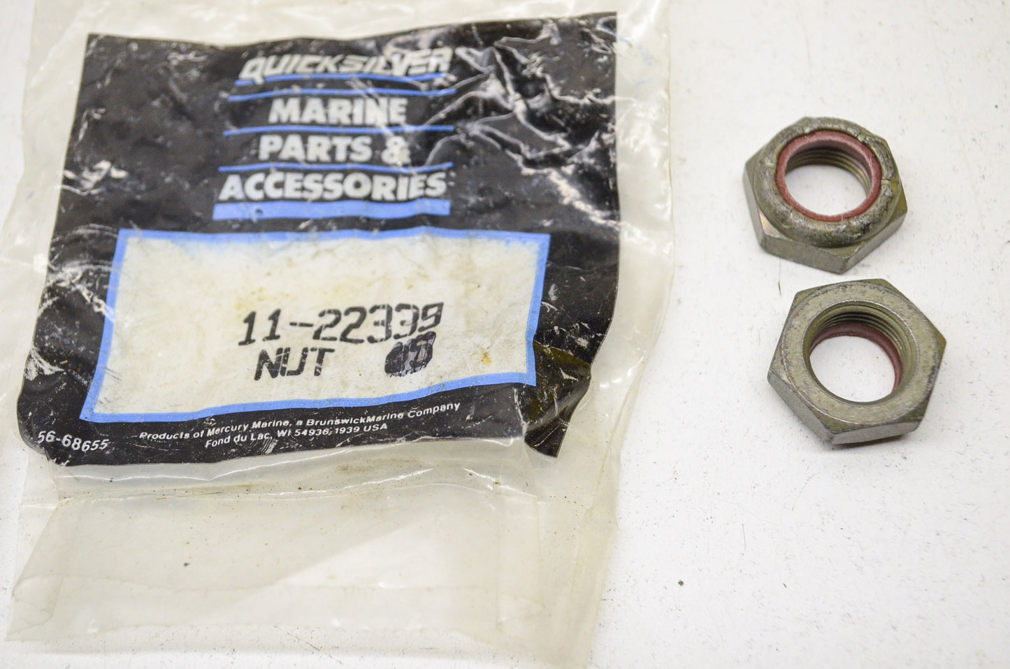 New OEM Quicksilver Mercury Nuts QTY 2 NOS
