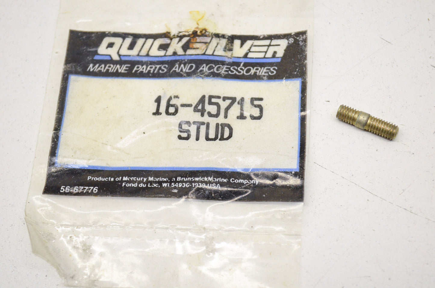 OEM Mercury 16-45715 Quicksilver Stud NOS